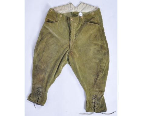 A pair of original WWII Second World War believed Women's Land Army issue breeches / trousers. Corduroy construction, the inn