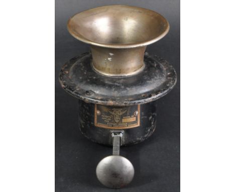 A WWII Second World War era Stewart-Warner made ' Stewart Warning Signal ' car mountable horn / warning signal. Could be oper