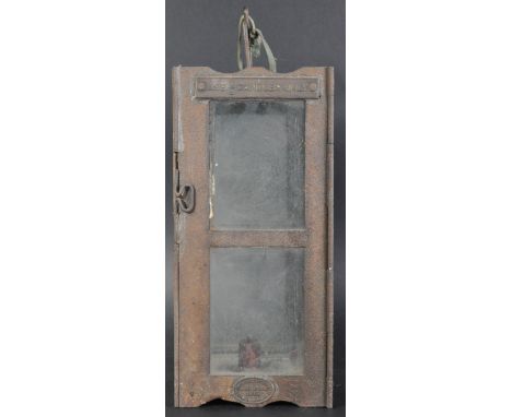 An original WWI First World War period Christopher Collins Ltd of Birmingham made collapsible trench lantern. The lantern for