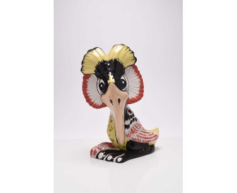 A Lorna Bailey grotesque model of 'Gary the Grebe', printed and painted marks, 28cm highCondition:Good condition with no dama