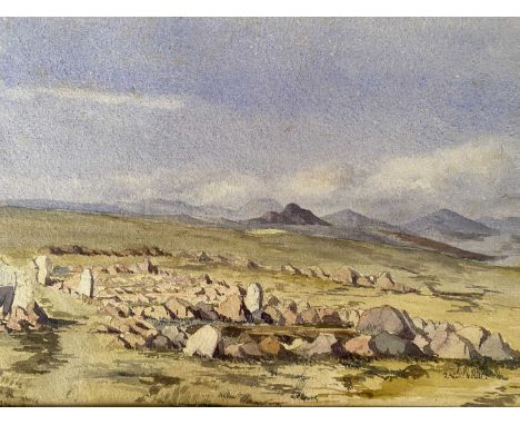 A collection of 19th and 20th Century sketches, paintings and prints. To include; a friendship book belonging to Joan at Harb
