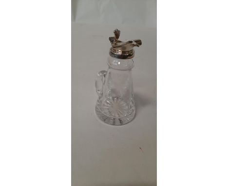 HM SILVER WHISKY NOGGIN 11CMS 
