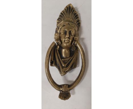 BRONZE DOOR KNOCKER OF A LADY