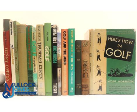 Fifteen assorted Golf Books - My Golfing Album 1959 Henry Cotton, More Bedside Golf 1982 Peter Alliss, Can I Help You The Gui