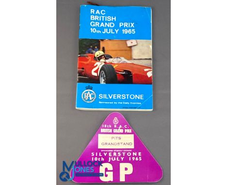 1965 Motor Sport F1 British Grand Prix Silverstone Multi Signed Programme, with signatures of Jackie Stewart, Rob R C Walker 