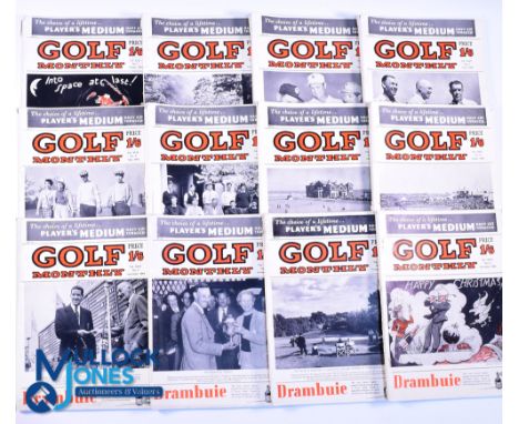 1954 Complete Collection of Golf Monthly Magazines - Vol. XLIV No. 1 January to No.12 December - again good content to incl T