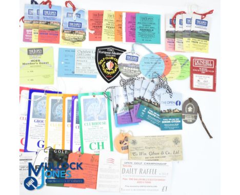 50 + Golf Tickets, Passes and ephemera - Ryder Cup 16/9/1969 Ticket, three Ryder Cup 1985 tickets, two Ryder Cup 1981 Car Par