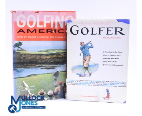 2x Interesting American Golf Books from John L B Garcia Library to incl "The American Golfer" edited by Charles Price publ'd 