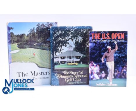 3x Interesting Golf Books on Augusta National and The US Open from John L B Garcia Library - to incl the classic Clifford Rob