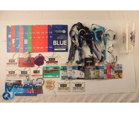 Assorted Selection of Open Golf Championship Tickets and Passes (35) features 1998 Royal Birkdale Season pass, 1999 Carnousti