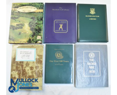 Six Golf Hardback History Books - Cathcart Castle Golf Club 1895-1998, The Murdoch Golf Library 1991 Joseph Murdoch limited e