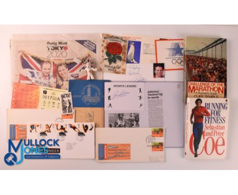 Athletics Memorabilia including 1948 Olympic Games programme, 1954 Commonwealth Games Blazer Badge, 2008 Beijing Athletics Ti