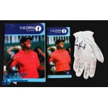 Padraig Harrington 2007 Carnoustie Open Golf Champion worn golf glove and signed (multiple)
