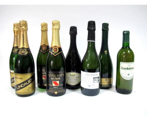 Wine - A Collection of Sparkling Wines, including Lindauer Brut, two bottles; Cuvee Napa by Mumm Brut, two bottles; Salinger 