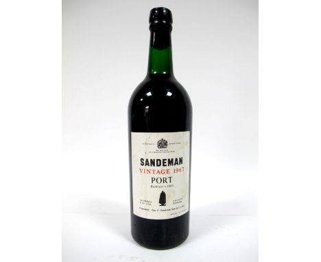 Port - Sandeman Vintage Port 1967, bottled in 1969.