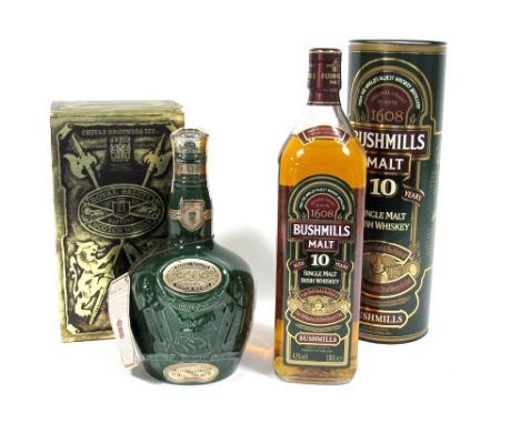 Whisky - Chivas Brothers Ltd. Royal Salute Blended Scotch Whisky 21 Years Old, in Wade ceramic flagon, with plus velvet opera