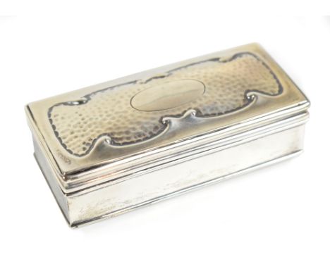 CORNELIUS DESORMEAUX SAUNDERS &amp; JAMES FRANCIS HOLLINGS (FRANK) SHEPHERD; an Edwardian Art Nouveau decorated trinket box o