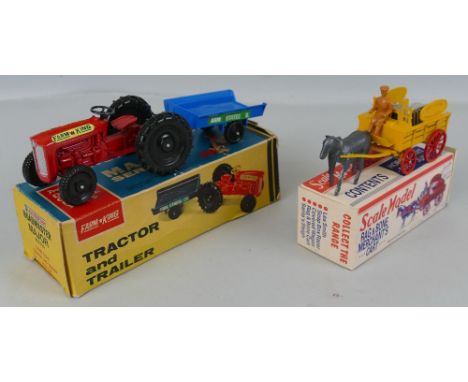 Lone Star - Roadmaster Major Series Farm King Tractor and Trailer No.1258, mint in box lacking one end flap, and limited edit