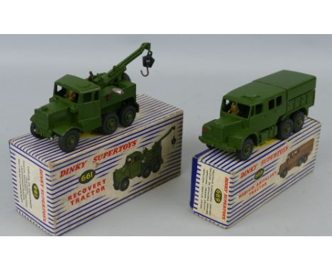 Dinky - Recovery Tractor, No.661 and Medium Artillery Tractor, No.689, both boxed (2)