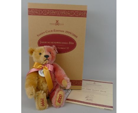 Steiff limited edition Year 2000 teddy bear, No.7468, 32cm high, boxed with certificate, EAN 420184