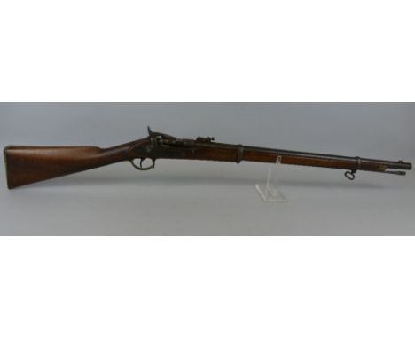A 19th century Nepalese Snider Artillery Carbine, found in Afghanistan and thought to be a Gurkha Army rifle, the walnut stoc