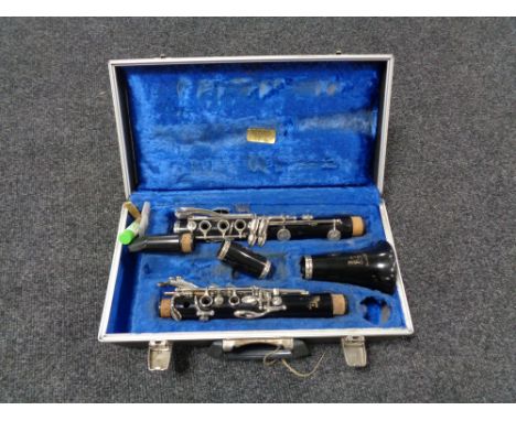A five piece clarinet by Boosey and Hawkes in fitted case 