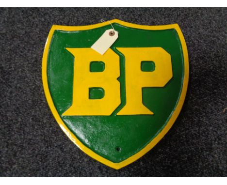 A metal BP plaque 
