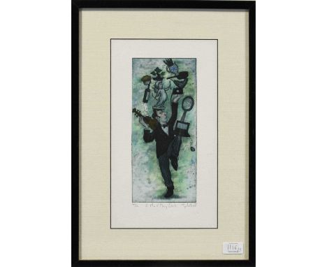 Mychael Barratt (Contemporary)"Much Ado About Nothing"Signed, inscribed and numbered 14/140, etching, together with four furt