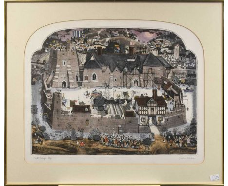 Graham Clarke (b.1941)"Nethercott"Signed, inscribed and numbered 19/300, etching with aquatint together with two further etch
