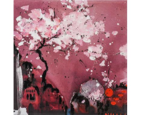 Danielle O'Connor Akiyama (Contemporary) Canadian"Painted Dreams II"Signed and numbered, 45/195, giclee print, 51cm by 51cmSo