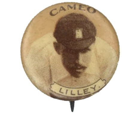 A.T.C., Cricketers, Lilley, celluloid button (21mm dia.), Cameo paper insert, slight staining, G