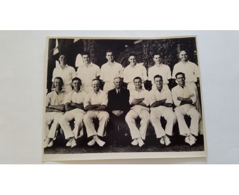 CRICKET, press photo of 1949 New South Wales team, for Southern Tour, taken in Perth, agency stamp to back (Melba) &amp; date