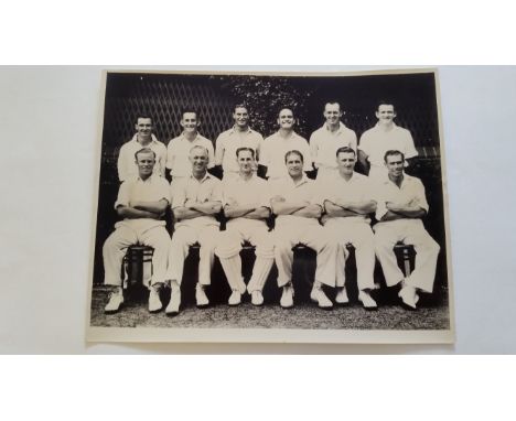 CRICKET, press photo of 1948 New South Wales team, for match v Western Australia, taken in Perth, agency stamp to back (Melba