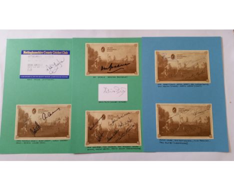 CRICKET, signed selection, inc. CMS p/cs, signed by Don Bradman, Tom Graveney, Jeff Thomson, Reg Simpson, Don Kenyon, Martin 