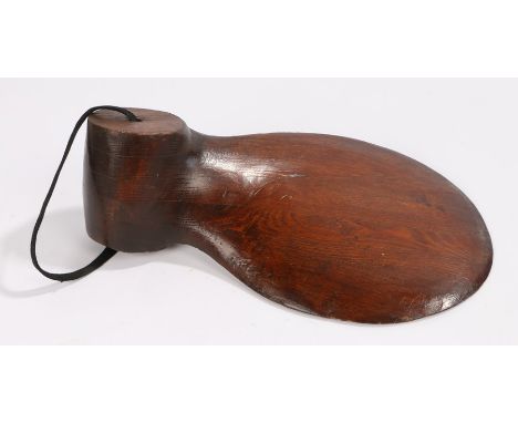 Second World War wood propeller pattern, used by Shorts of Belfast to cast propeller blades for Landing Craft (Assault) the m