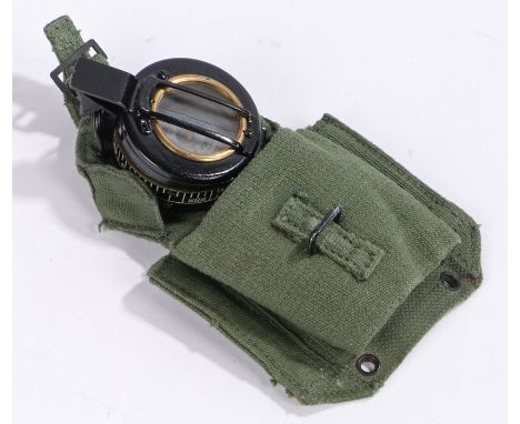 Second World War British Mk.3 Prismatic Compass, broad arrow marked with 1944 date, this compass was re-issued in 1962 after 