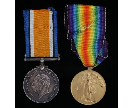 First World War pair, (74748 PTE. J.D. NICHOLLS. L.POOL R) (2)