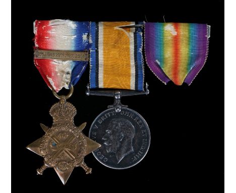 First World War 1914 Star with clasp '5th Aug.-22nd Nov.1914' and British War Medal (5534 PTE.H.W. BAYLISS. 2/ NORTH'N R.) mo