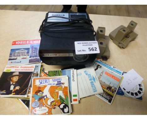 Collectibles : Viewmaster projector 411 plus equipment &amp; 23 discs - all good cond