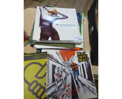 Records : Box &amp; mix of 12", albums hip hop, pop, r &amp; b, dance etc unsorted inc Madonna, Wham (70+)