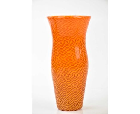 MURANO; a vase with flared rim, in murrine glass, indistinctly marked, height 25cm.Provenance: Private Collection.Condition R