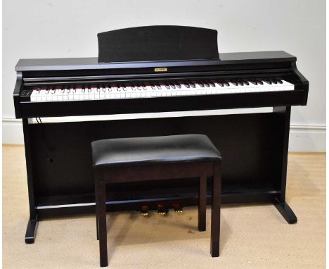 KAWAI; a model KDP80 digital piano and stool. 