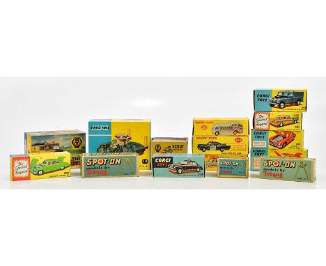 CORGI; a collection of diecast vehicles to include a Jaguar MKX, a Riley Pathfinder police car, a Triumph Herald coupe, a Lan