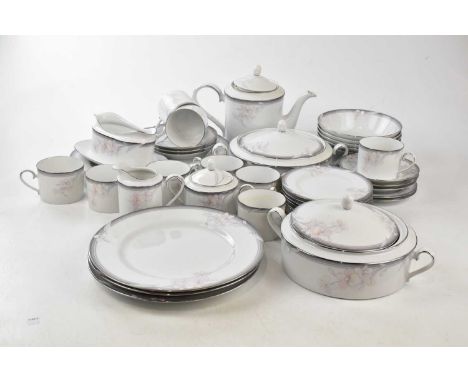 NORITAKE; a part tea and dinner service in the 'Evening Mood' pattern.Condition Report: PLEASE NOTE THAT THIS LOT IS NOT SUIT
