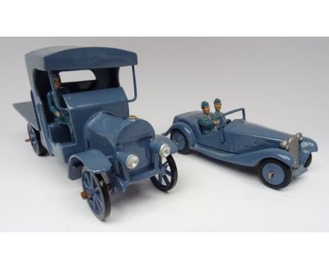 Toy Army Workshop Royal Air Force 1930s Staff Car with Flatbed Lorry and Driver (Condition Excellent) (5)