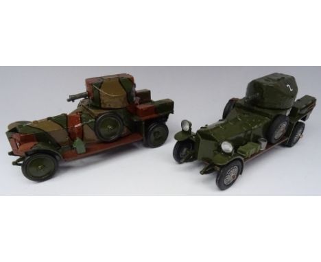 Toy Army Workshop Rolls Royce Armoured Cars camouflage and tundra finishes  (Condition Excellent) (2)