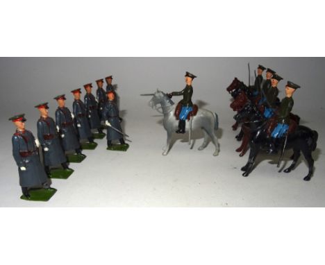 Britains Red Army, set 2015, Guards and Cavalry with Officers (Condition Very Good) 1948 with sixteen additional Guards and t