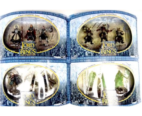 Playalong Lord of the Rings Gondorians, Easterlings and Army of the Dead in five three figure sets and four single mounted fi