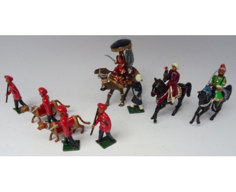 Marlborough 1903 Delhi Durbar set D2 Princes and Falconer and D9 Nizam of Hyderabad's Hunting Cheetahs in original boxes (Con