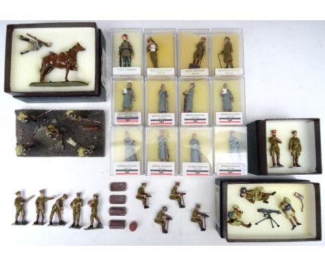 Toy Army Workshop BS7 Gurkhas Vickers Machine Gun with two crew, Gallipoli, BS97 King George V presenting VC to The Rev. Theo